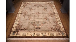 Orientteppich "China" 488x411 cm Grau - Braun Übermaß