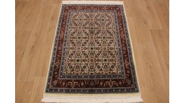 Perser Teppich "Moud" mit Seide 136x98 cm
