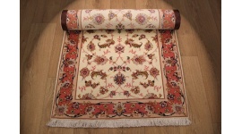 Perserteppich "Taabriz" Läufer mit Seide 237x80 cm