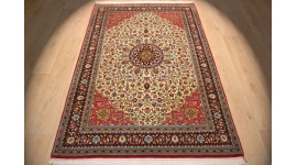 Perserteppich "Gom" mit Seide 211x137 cm