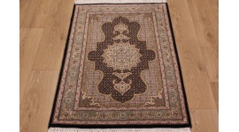 Perserteppich "Taabriz" Mahi mit Seide 120x82 cm