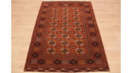 Orientteppich "Tekke Turkmen" Wollteppich 198x135 cm
