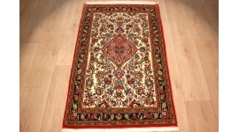 Perser Teppich Ghom Orientteppich 122x77 cm Beige