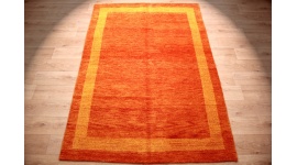 Orient Teppich "Gabbeh" reine Wolle 242x168 cm Orange