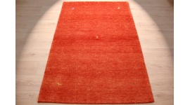 Orient Teppich "Gabbeh" reine Wolle 176x123 cm Orange