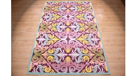 Moderner Orientteppich Exir 300x200 cm Lila-Türkis