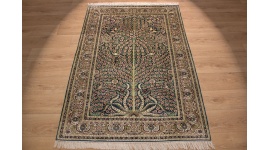 Seidenteppich China Orientteppich 182x125 cm Grün