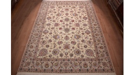 Perserteppich "Maschhad" mit Seide 350x250 cm Beige