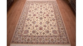 Perserteppich "Maschhad" mit Seide 350x250 cm Beige