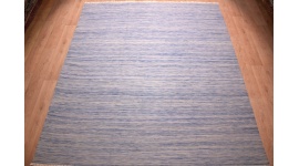 Oriental Kilim Wool 300x250 cm Blue striped