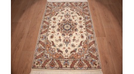 Perserteppich Täbriz mit Seide 160x100 cm Beige