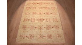 Nomadenteppich Gabbeh Loribaft reiner Wollteppich 171x124 cm