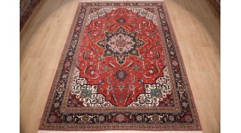 Perserteppich Täbriz  mit Seide 312x204 cm Rot