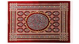Seidenteppich Rot