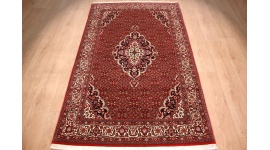 Perserteppich Bidjar mit Seide 214x129 cm Rot
