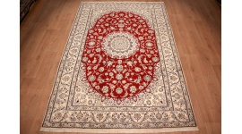 Persian carpet "Nain" 9La with Silk 298x198 cm