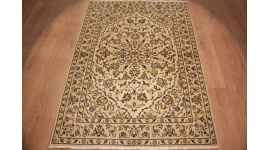 Perser Teppich "Kaschan" Orientteppich 149x104 cm Beige