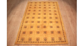 Perser Teppich Gabbeh Loribaft 173x121 cm Gelb
