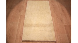 Nomadenteppich Perserteppich Gabbeh 116x64 cm Beige