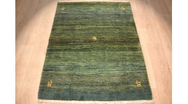 Perserteppich Gabbeh reiner wolle 150x114 cm Grün