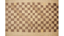 Perserteppich Gabbeh wollteppich 125x75 cm Beige