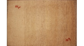 Perserteppich Gabbeh wollteppich 91x62 cm Beige