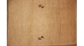 Perserteppich Gabbeh wollteppich 87x60 cm Beige