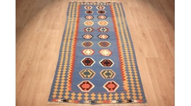 Orientteppich Kelim wollteppich 195x102 cm Kilim
