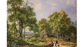 Perserteppich "Tabriz" auf Seide 74x53 cm Bilderteppich