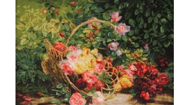 Perserteppich "Tabriz" mit Seide 73x51 cm Bilderteppich