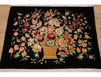 Persian carpet Qum Pure silk 75x58 cm