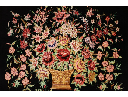 Persian carpet Qum Pure silk 75x58 cm