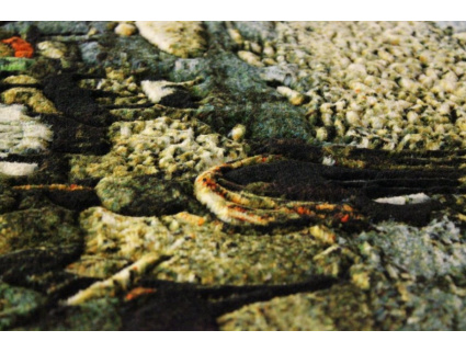 Perserteppich "Tabriz" feine Qualität 92x57 Bilderteppich RELIEF