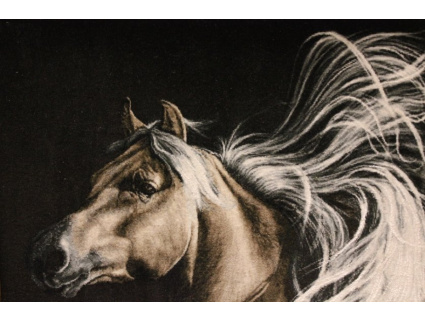 Perserteppich "Tabriz" mit Seidenkette 69x57 cm Bilderteppich