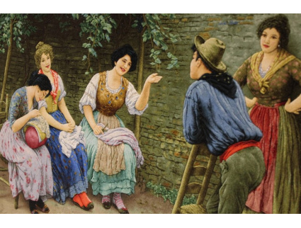 Perserteppich "Tabriz" auf Seide 73x97 cm Bilderteppich RELIEF