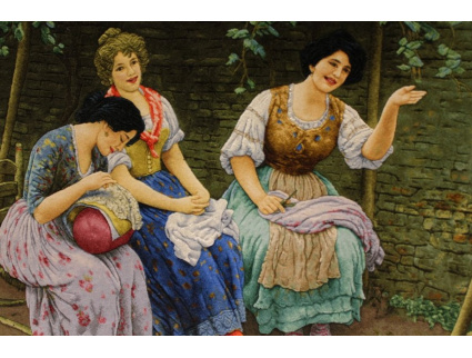 Perserteppich "Tabriz" auf Seide 73x97 cm Bilderteppich RELIEF