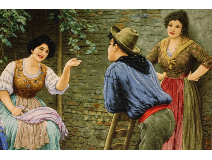 Perserteppich "Tabriz" auf Seide 73x97 cm Bilderteppich RELIEF