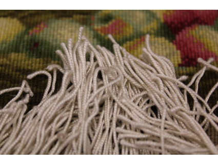 Perserteppich "Tabriz" auf Seide 73x97 cm Bilderteppich RELIEF