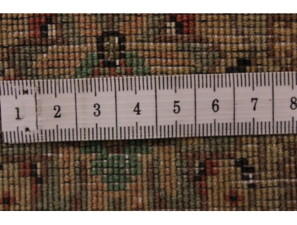 Perserteppich  Täbriz mahi mit Seide 310x204 cm braun