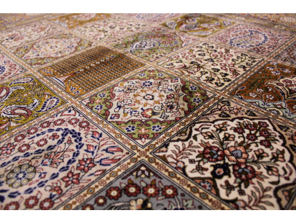 Pure Silk Persian carpet Qum 193x134 cm