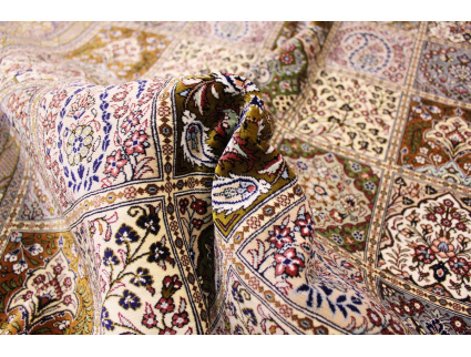 Pure Silk Persian carpet Qum 193x134 cm