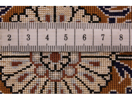 Pure Silk Persian carpet Qum 193x134 cm