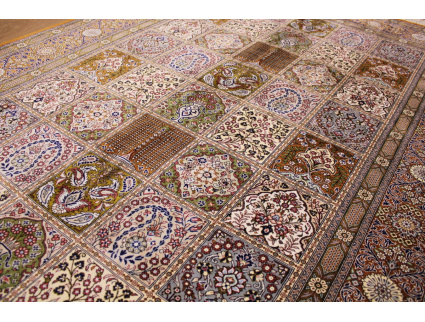 Pure Silk Persian carpet Qum 193x134 cm