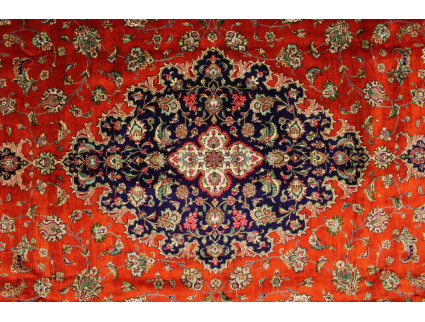 Perser Teppich Ghom Seidenteppich 344x244 cm Rot