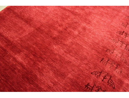 Oriental carpet Loribaf with silk 243x169 cm Red