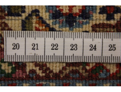 Perserteppich "Moud" mit Seide 123x80 cm Beige