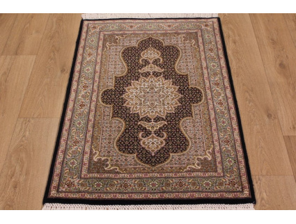 Perserteppich "Taabriz" Mahi mit Seide 120x82 cm