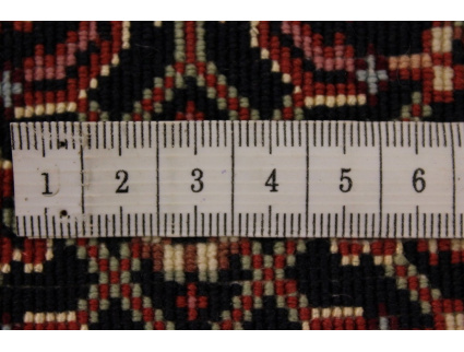 Perser Teppich Bidjar  mit Seide 143x71 cm Rot