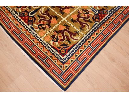 Alter Orientteppich "China" 380x270 cm Drachenteppich
