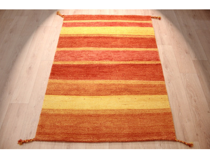 Orient Teppich "Gabbeh" reine Wolle 177x125 cm Orange